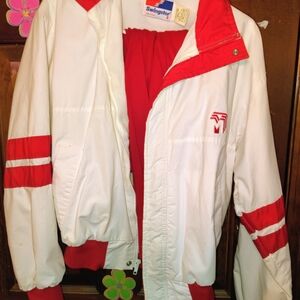 Red and White Swingster Jacket